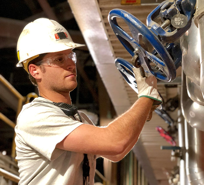 power plant operators, Justin Gren, an assistant equipment operator at OPPD’s Nebraska City Station, graduated from the Energy Generation Operations program in 2017.