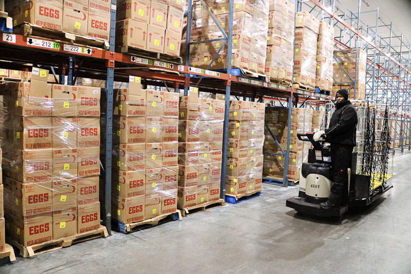 Interior of a Dollar General distribution facility.